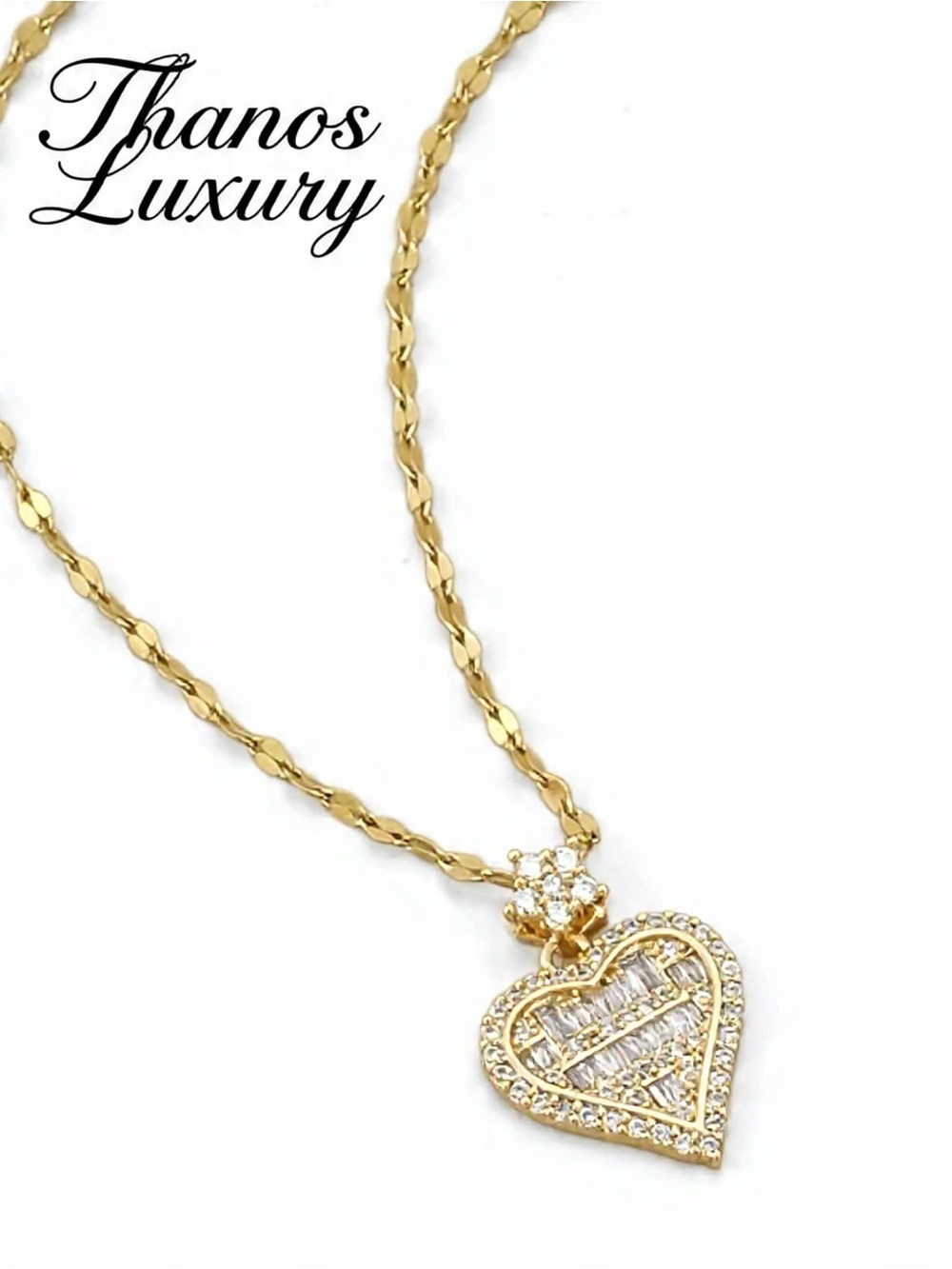 Gold and Silver Heart Jewelry Set